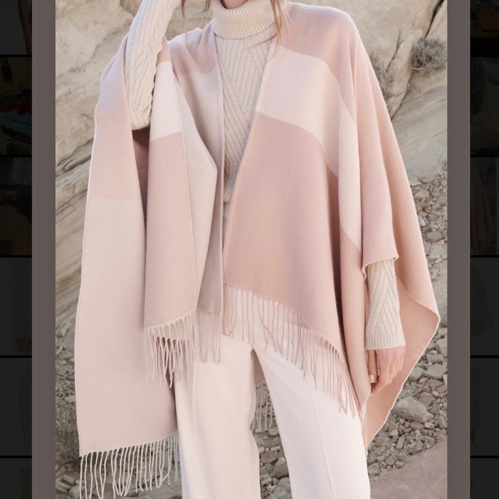SOLD Soia & Kyo | Woven Scarfigan Fringe in Quartz - Picture 1 of 10